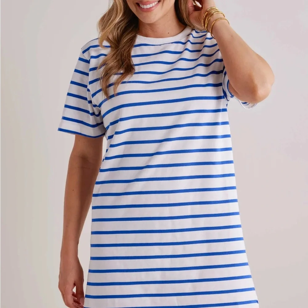 Avara Blue and White Striped Dress. XS - Picture 2 of 5
